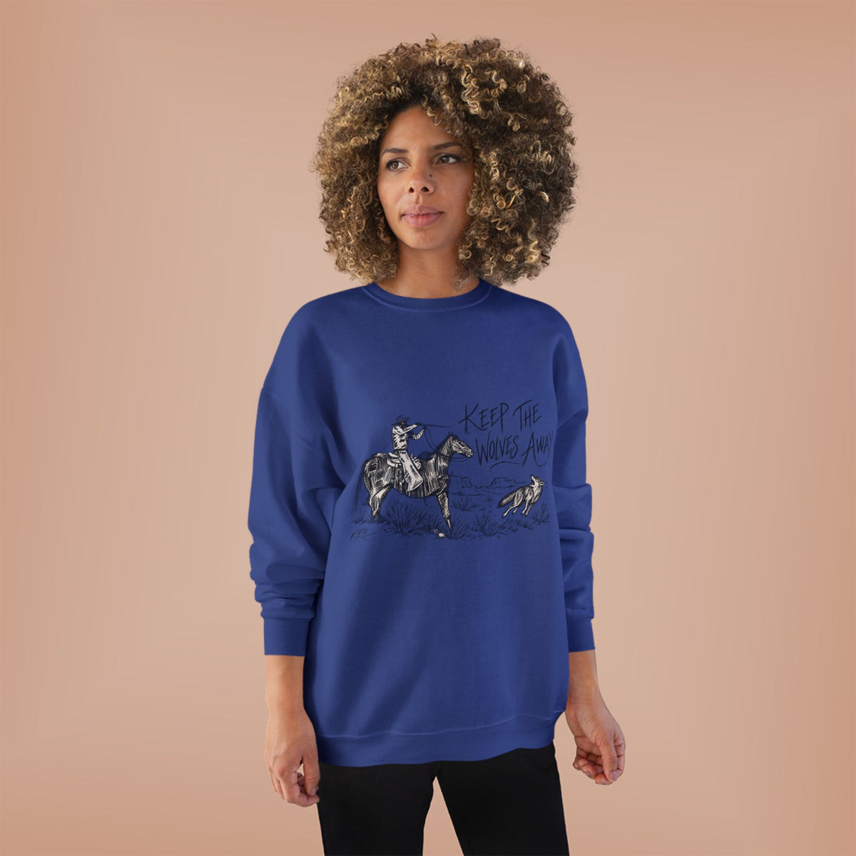 Keep the wolves away crewneck