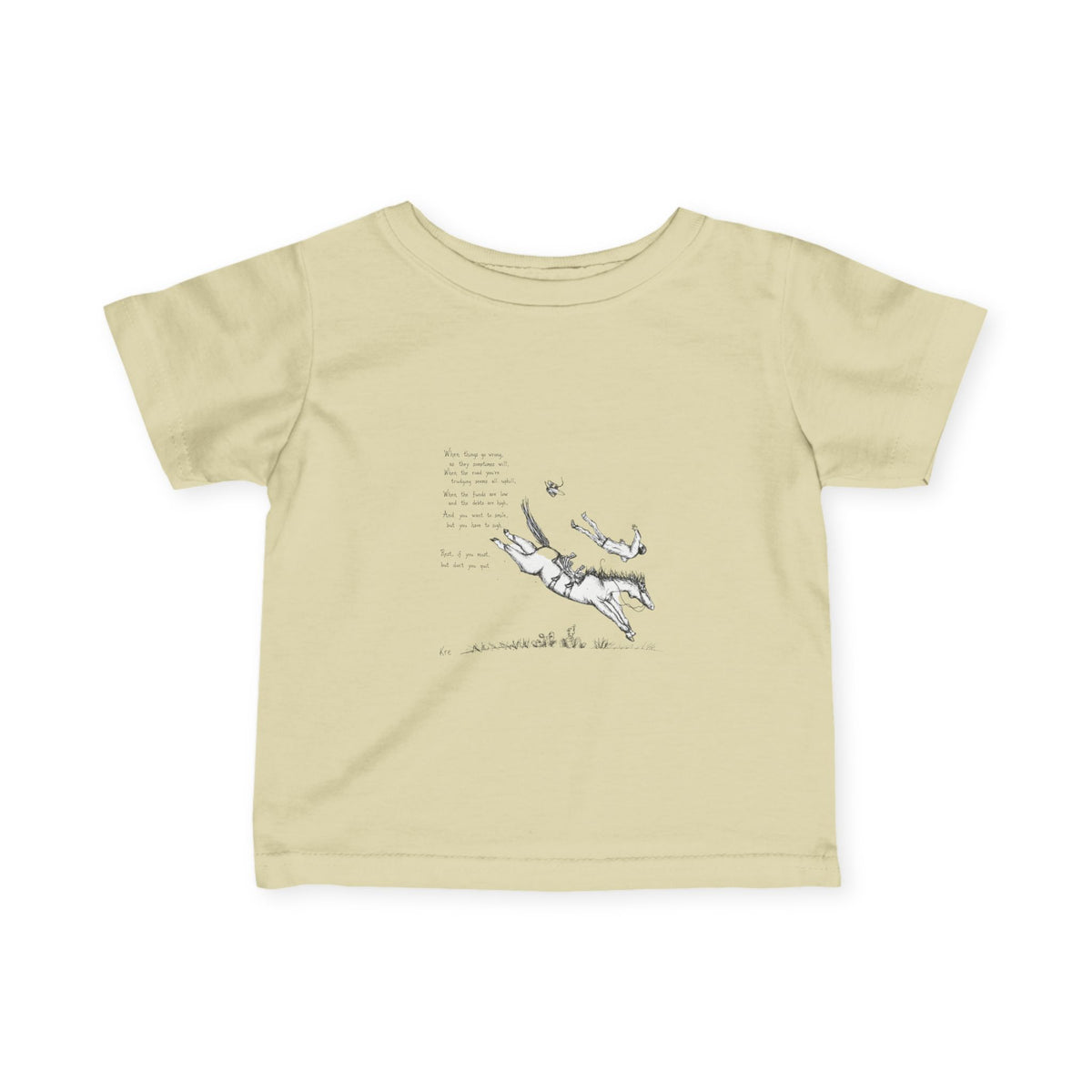 Get back up infant tee