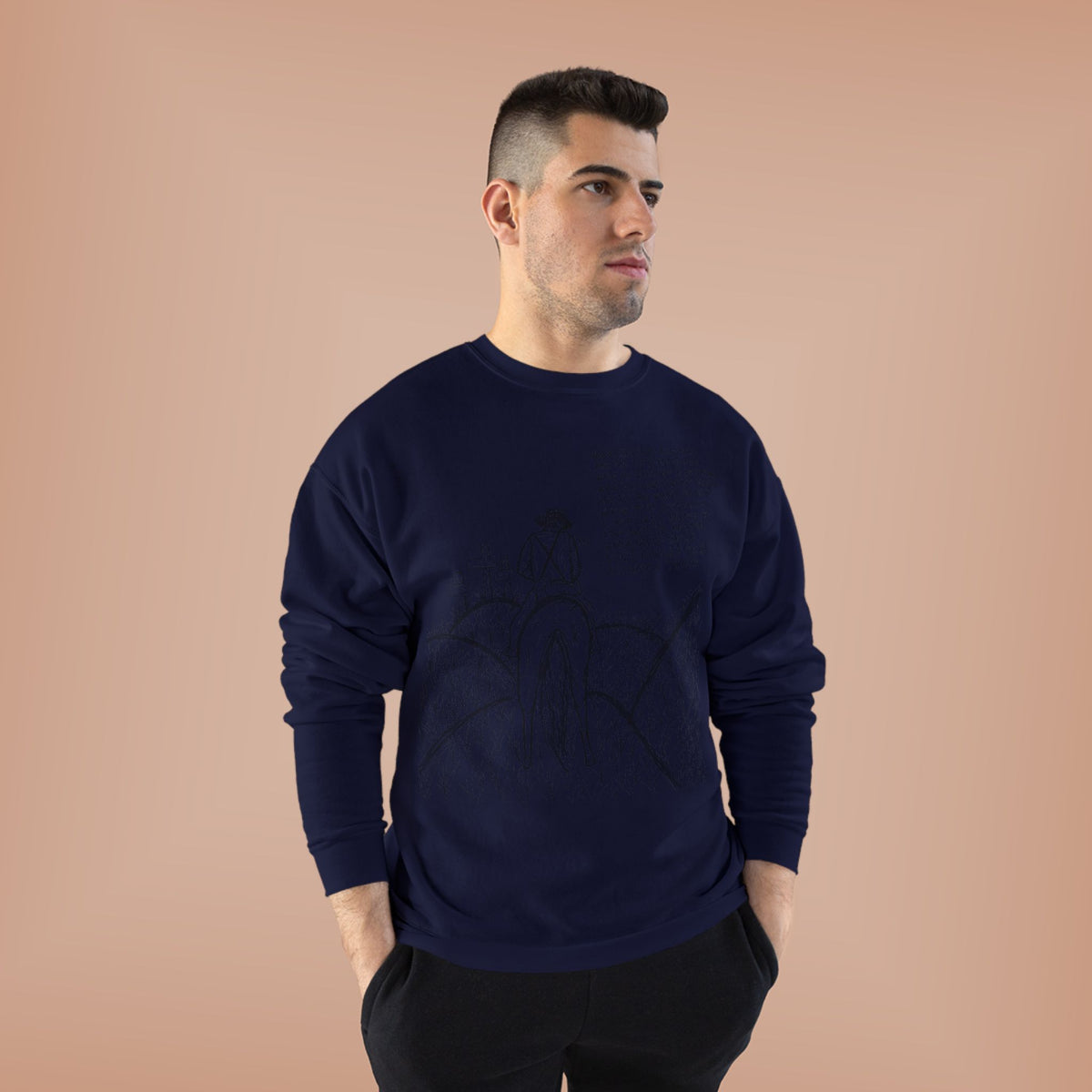 Cowboy that’s all poem crewneck