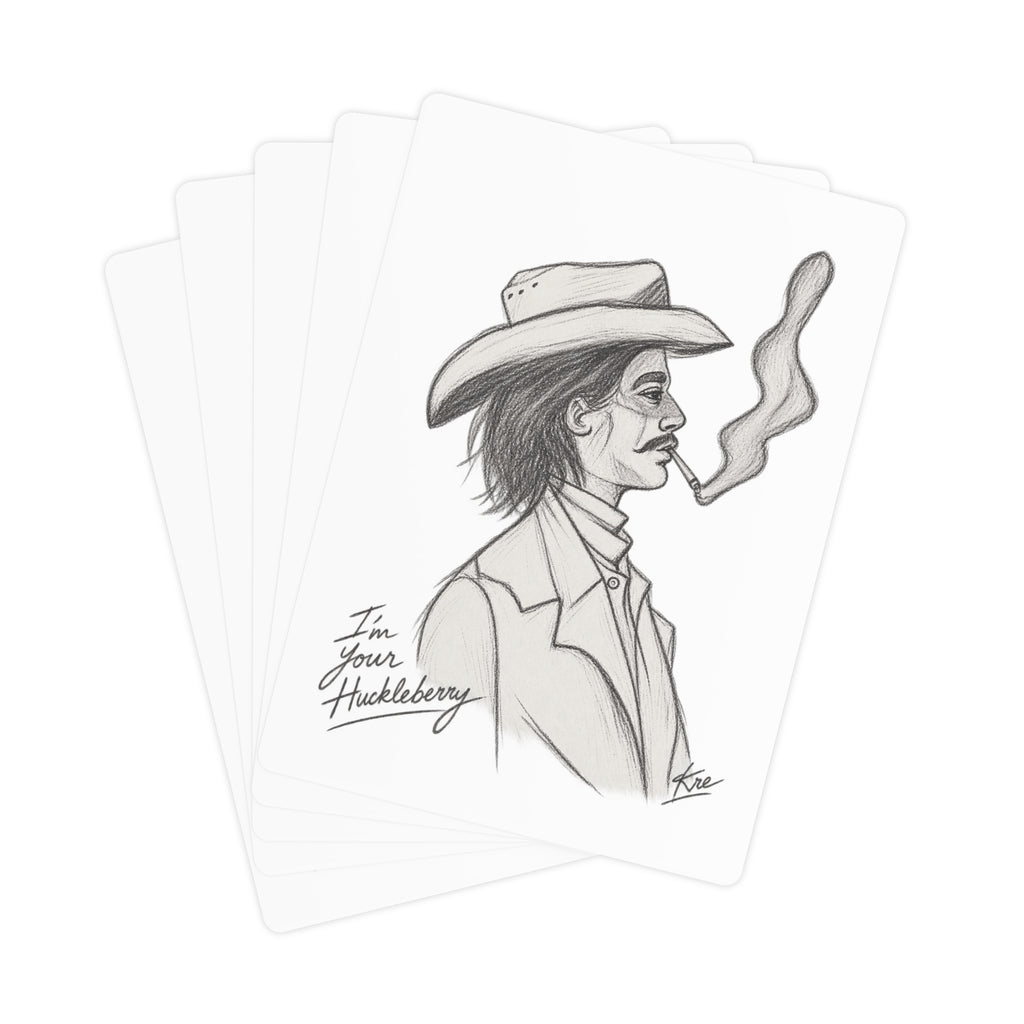 “I’m your huckleberry” poker cards