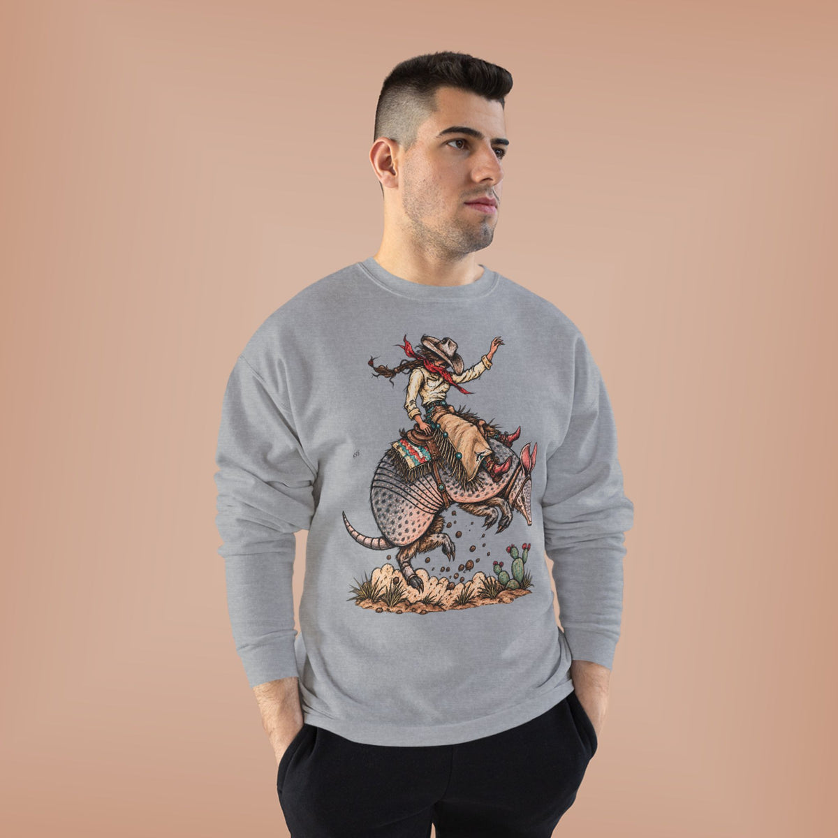 Buckin dillo crewneck