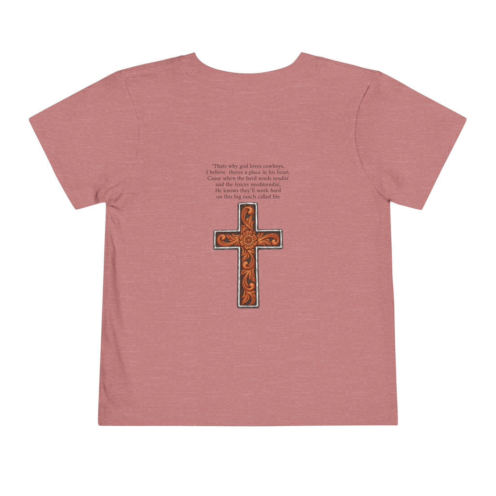 Cowboy of god Toddler Short Sleeve Tee