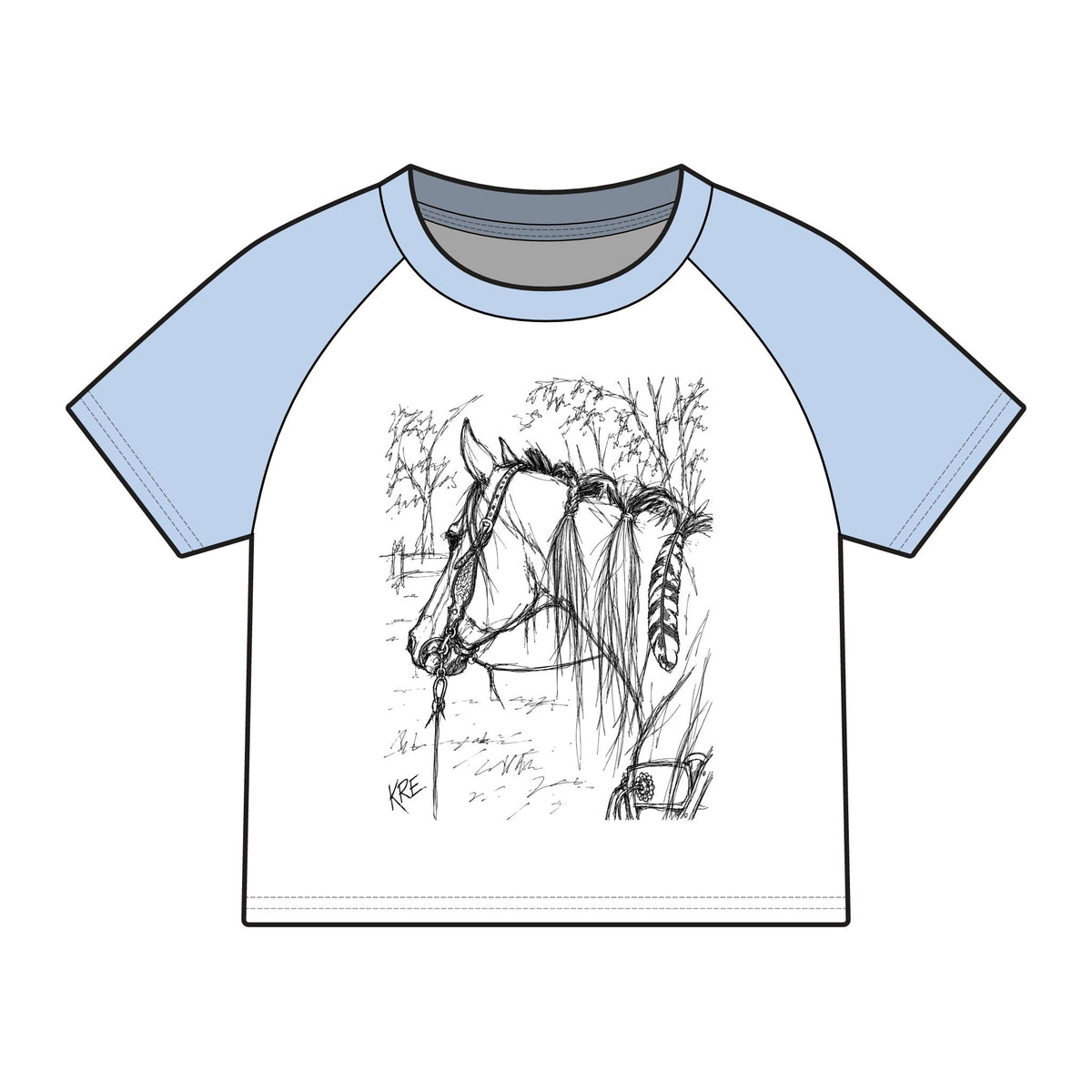 Gypsy soul raglan baby tee