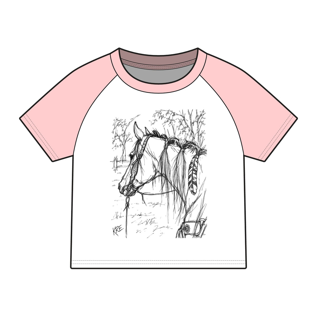 Gypsy soul raglan baby tee