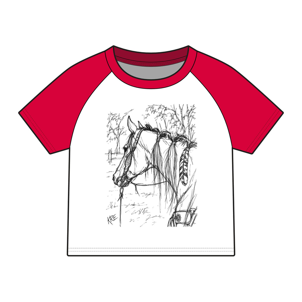 Gypsy soul raglan baby tee