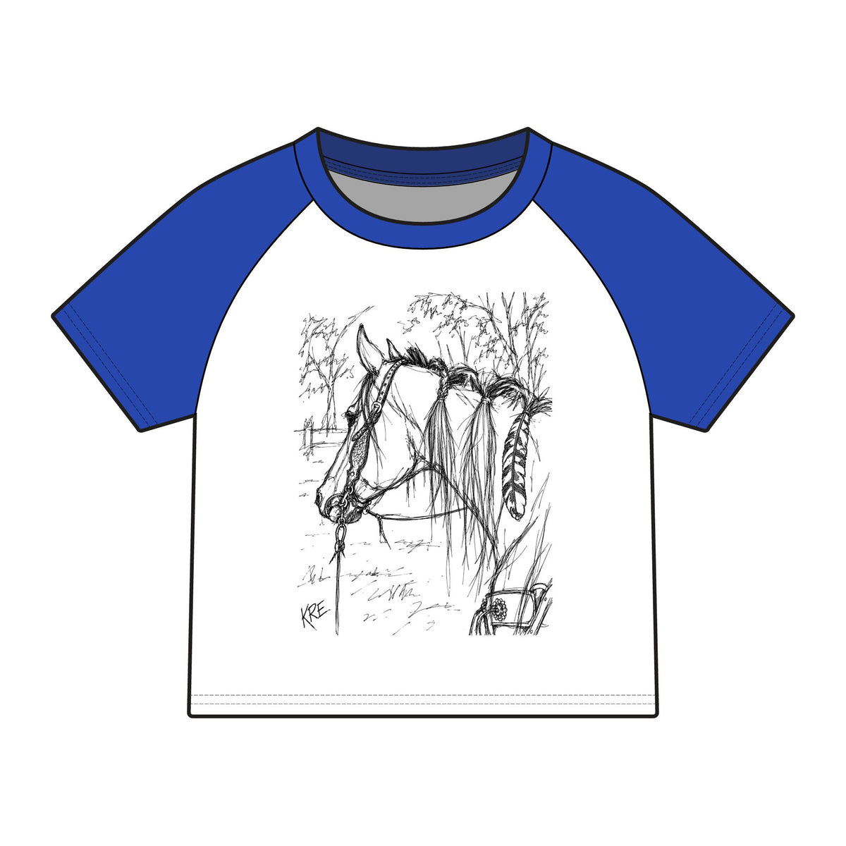 Gypsy soul raglan baby tee