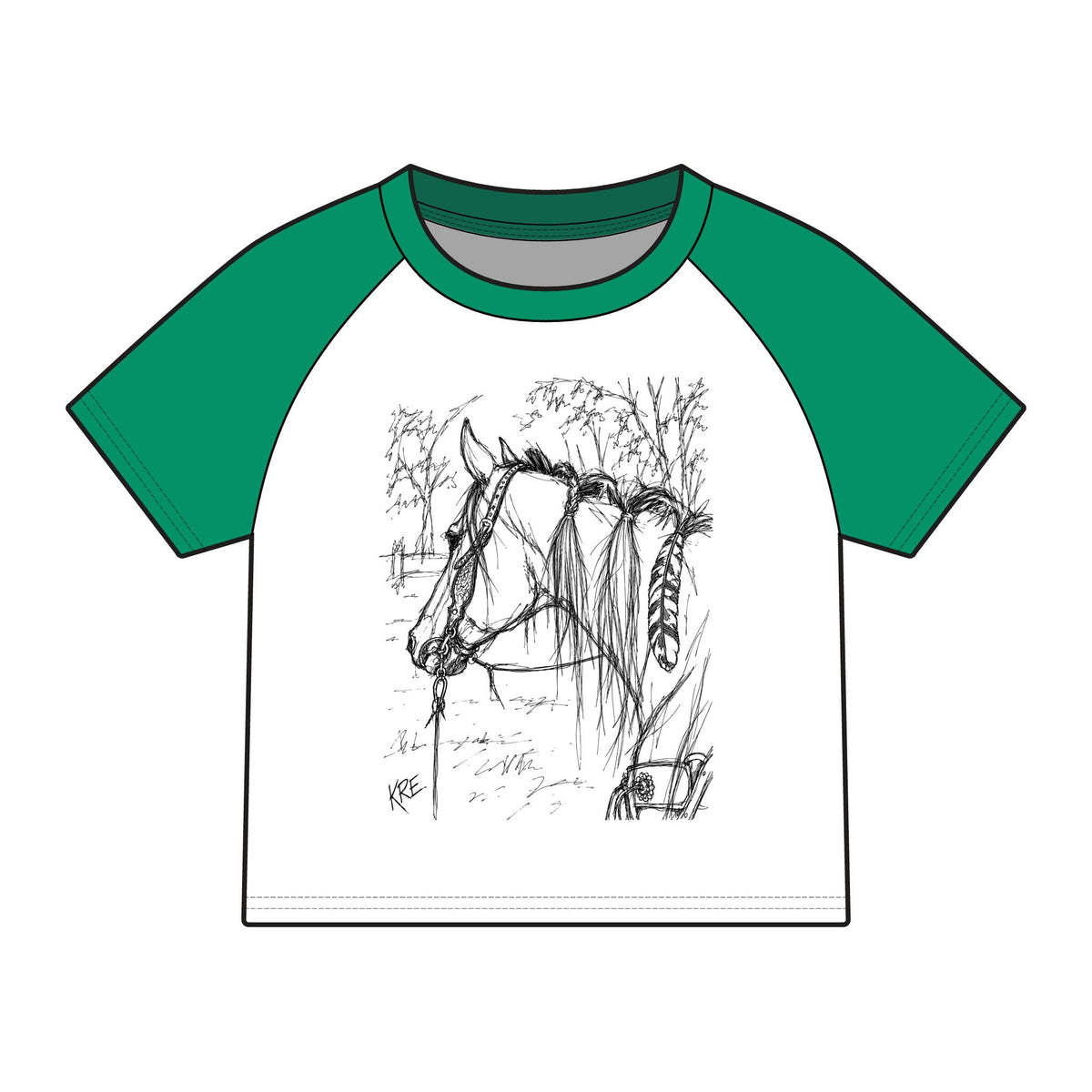 Gypsy soul raglan baby tee