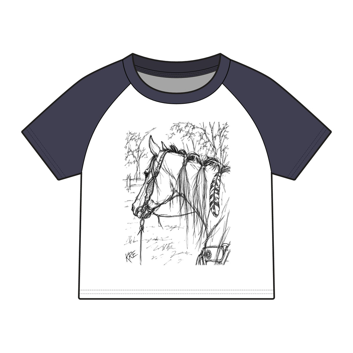 Gypsy soul raglan baby tee