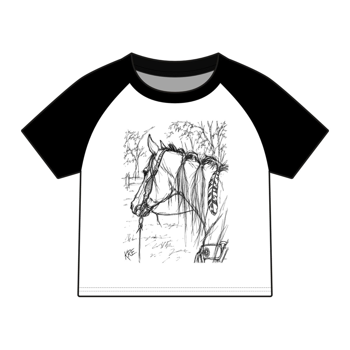 Gypsy soul raglan baby tee