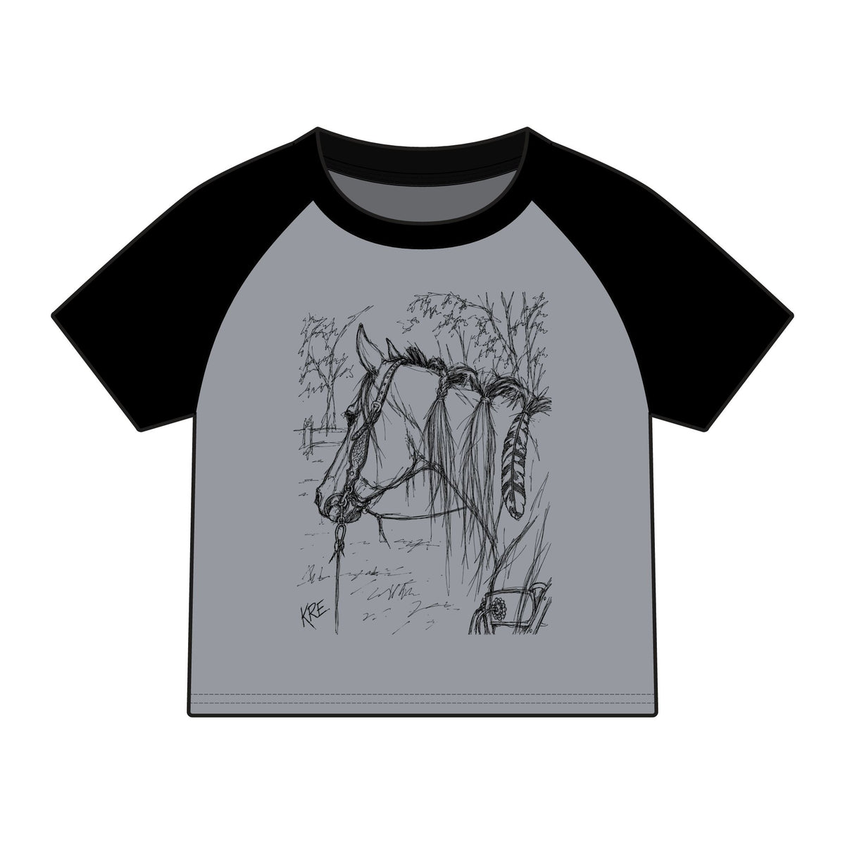 Gypsy soul raglan baby tee