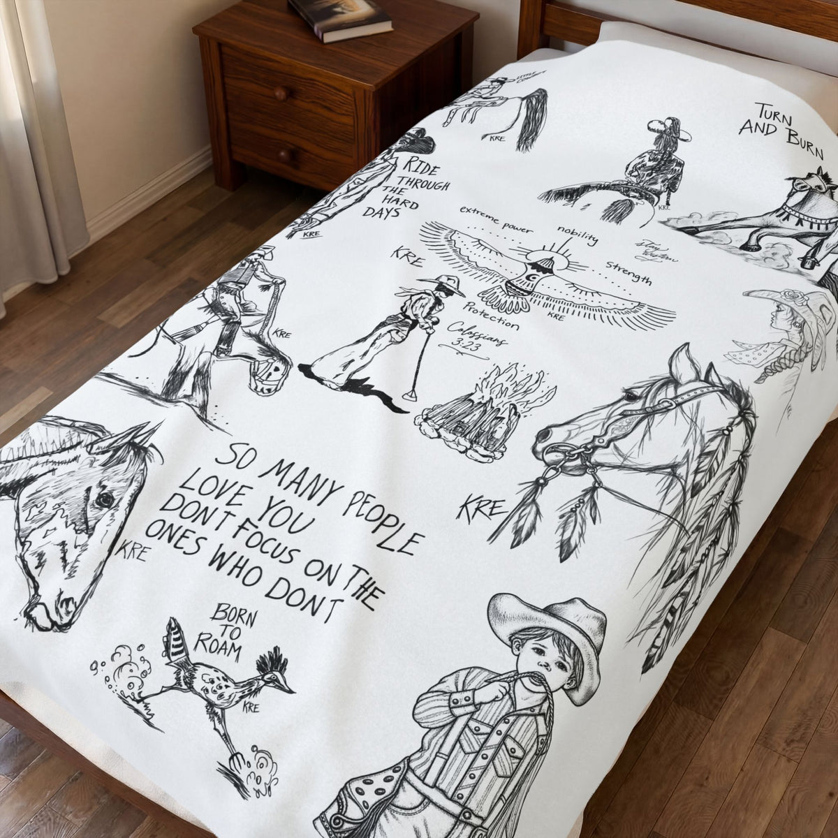 The sketch book -Velveteen Plush Blanket