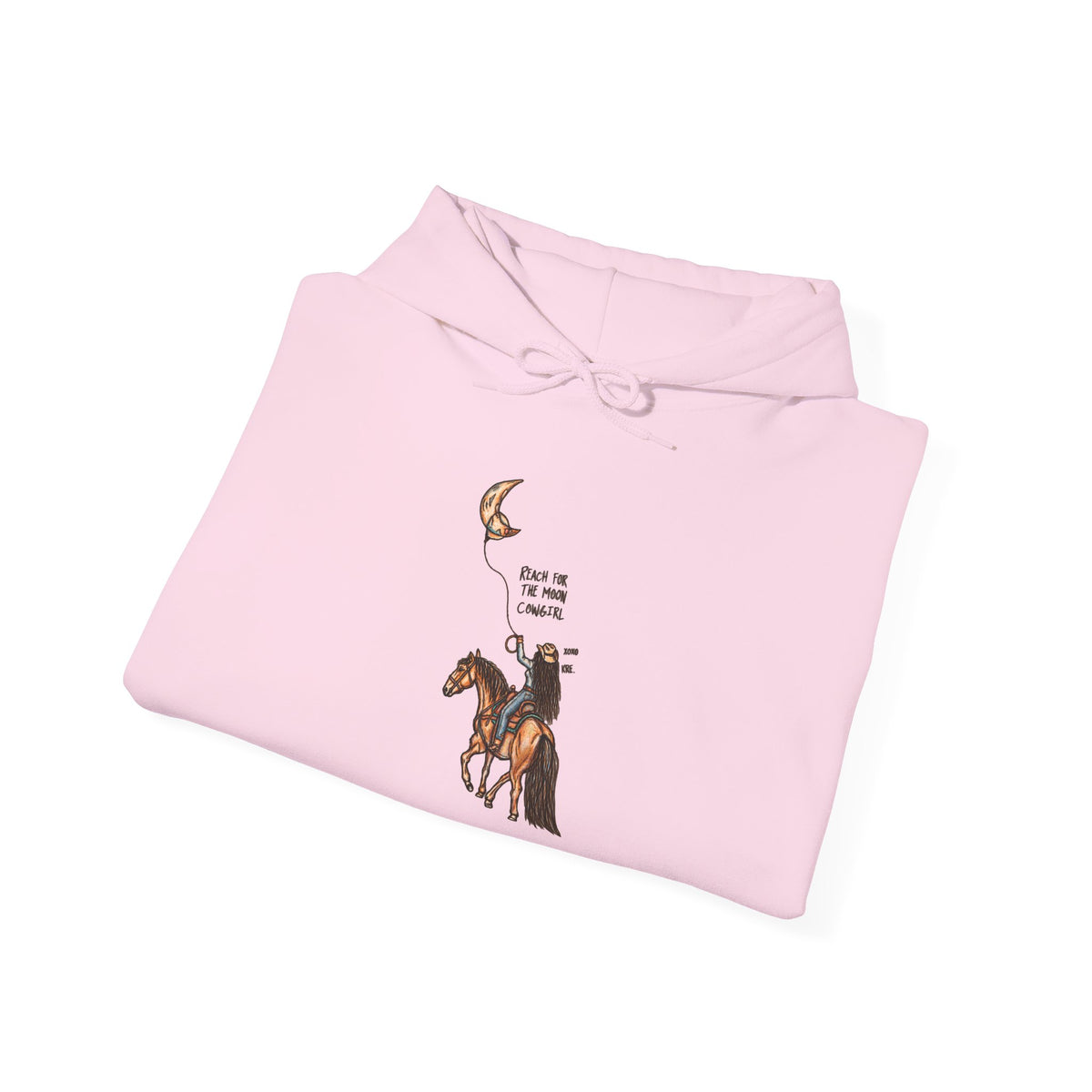 Reach for the moon cowgirl hoodie