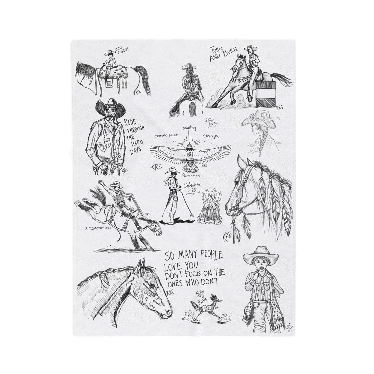 The sketch book -Velveteen Plush Blanket