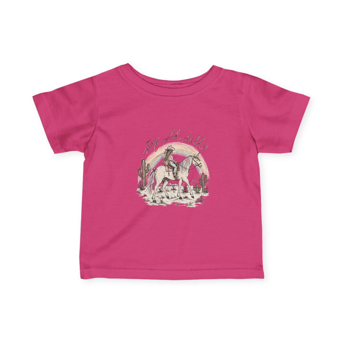 stay wild child infant tee