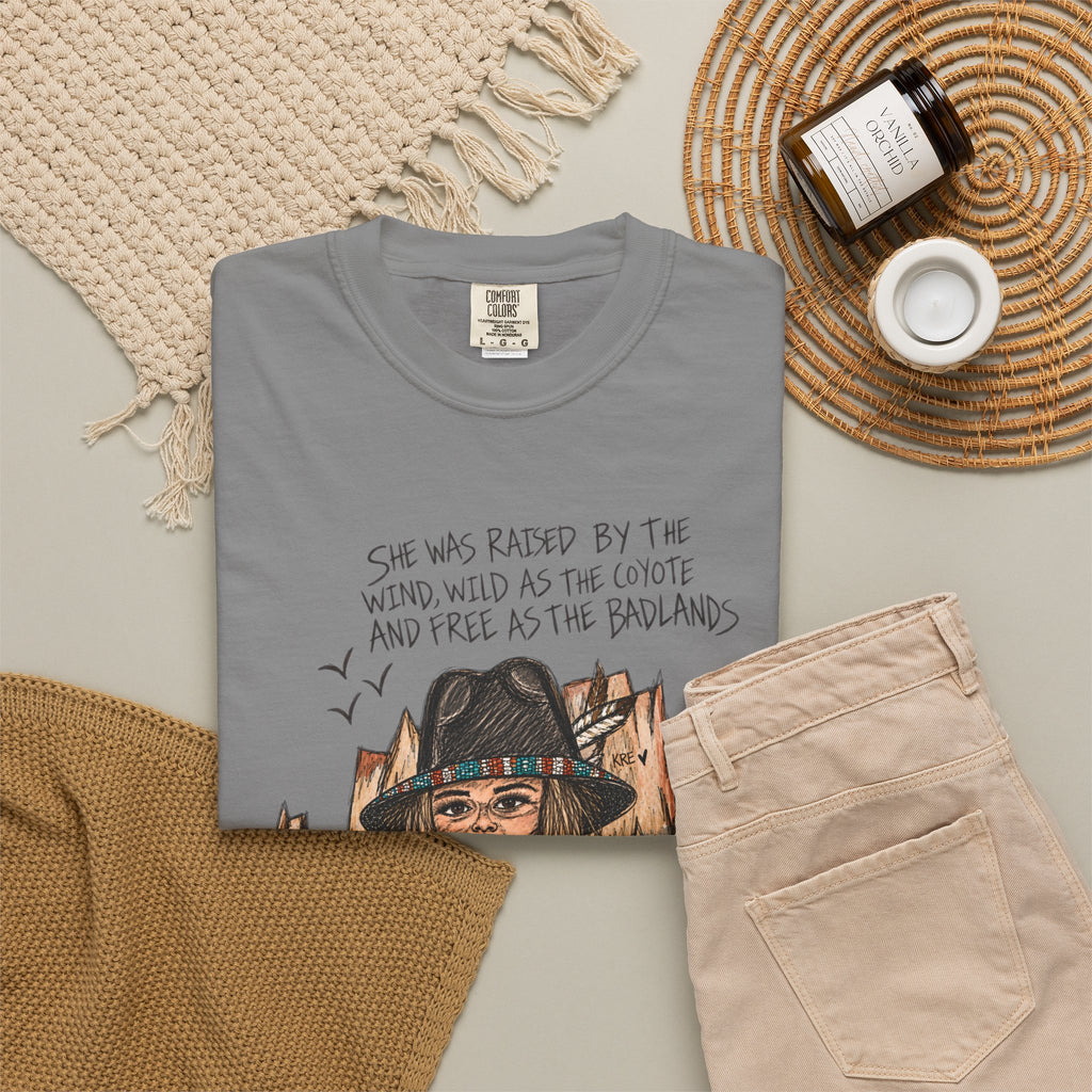 She was as free as the badlands T-shirt