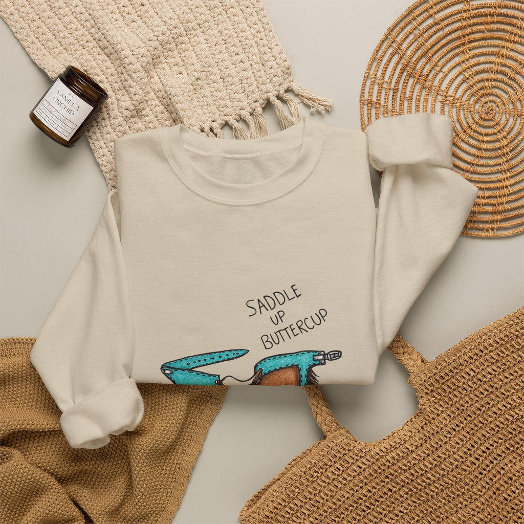 Saddle up buttercup crewneck