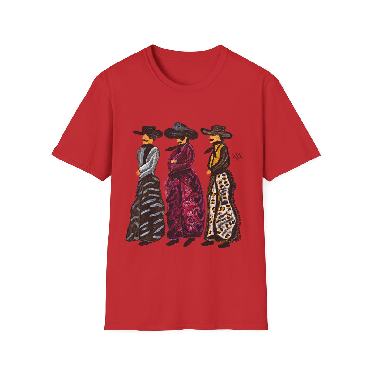 Cowboy in style tshirt