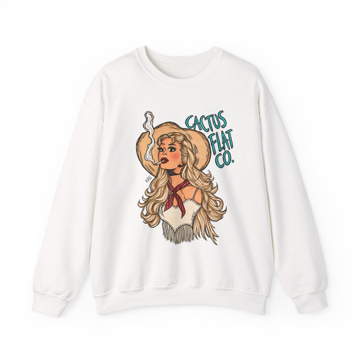 Cactus Flat Lady- Crewneck