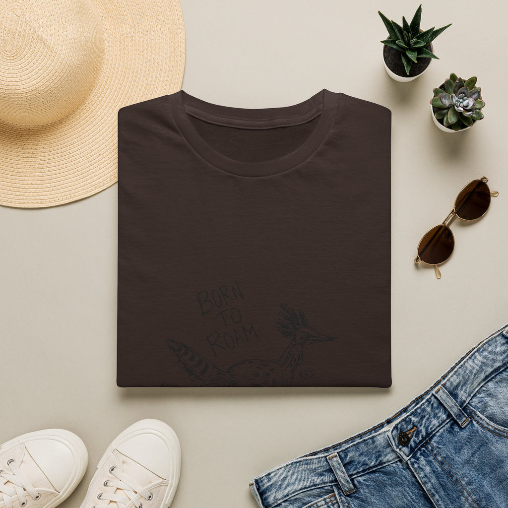 Born to roam roadrunner T-shirt with no color