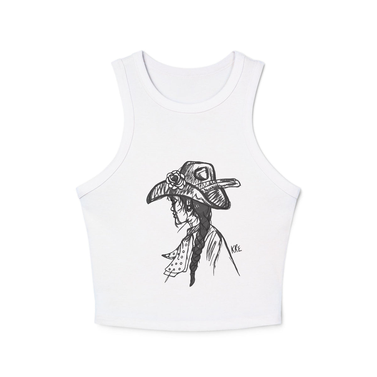 Prairie rose Women's Micro Rib Racer Tank Top