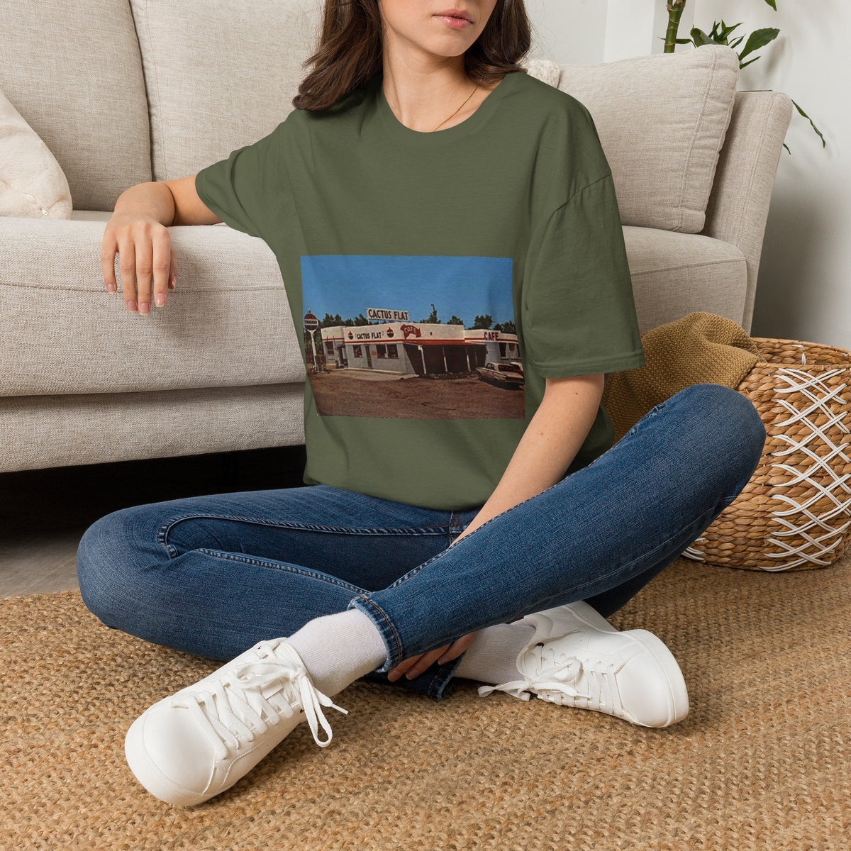 Vintage cactus flat  T-Shirt