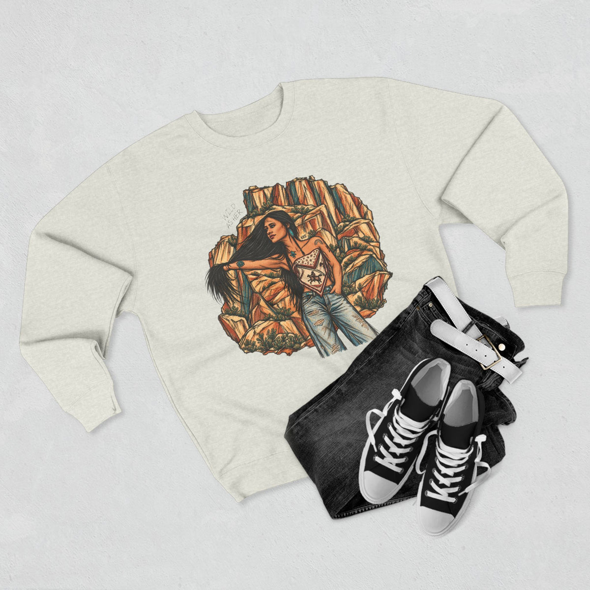 Wild as the badlands crewneck