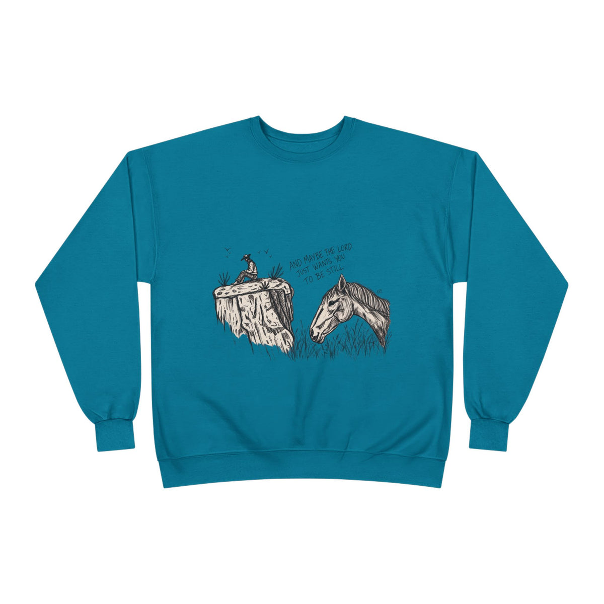 In the stillness crewneck