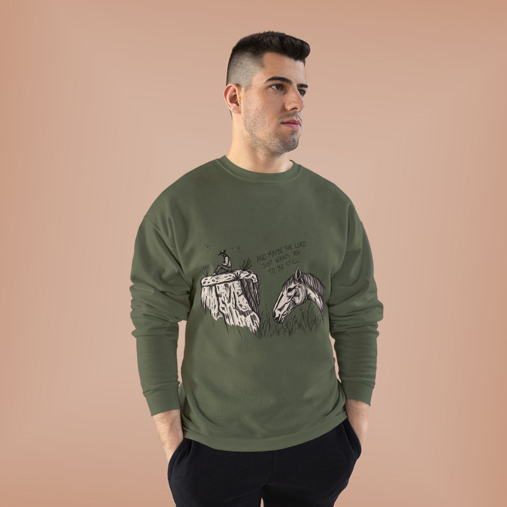 In the stillness crewneck