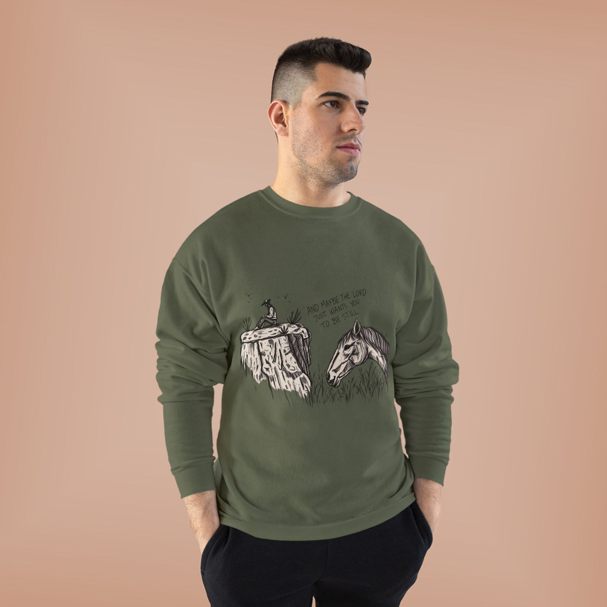 In the stillness crewneck
