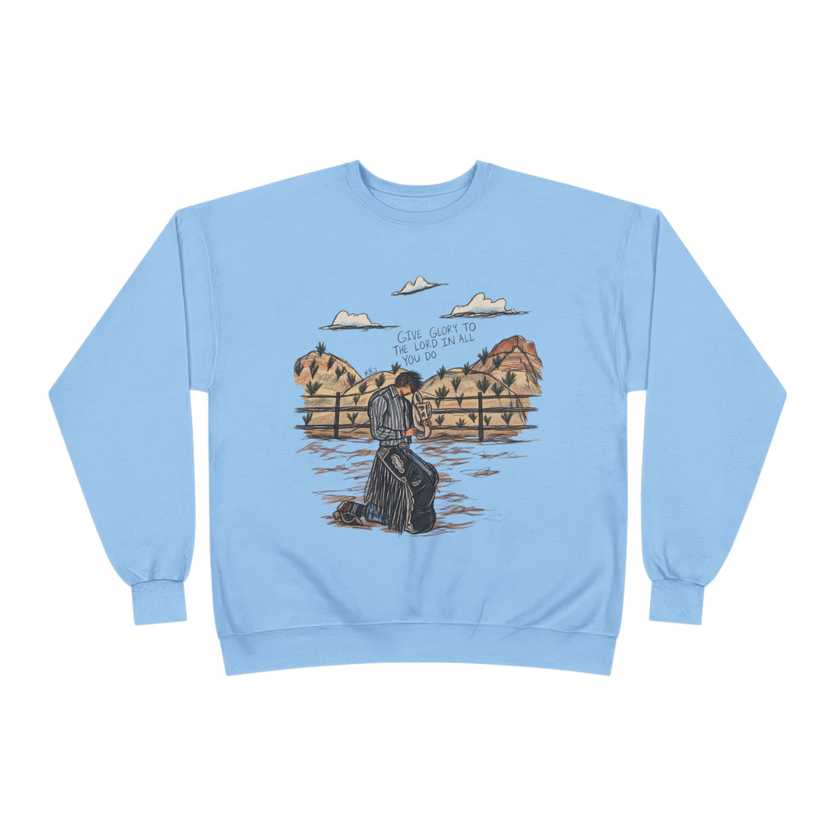 Give glory to the Lord crewneck