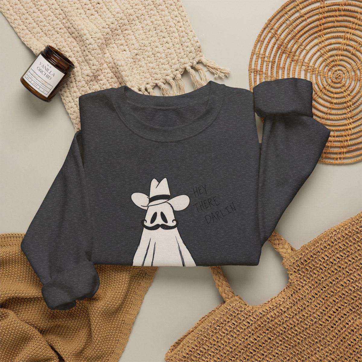 Ghosting cowboy Crewneck Sweatshirt 
Fall drop