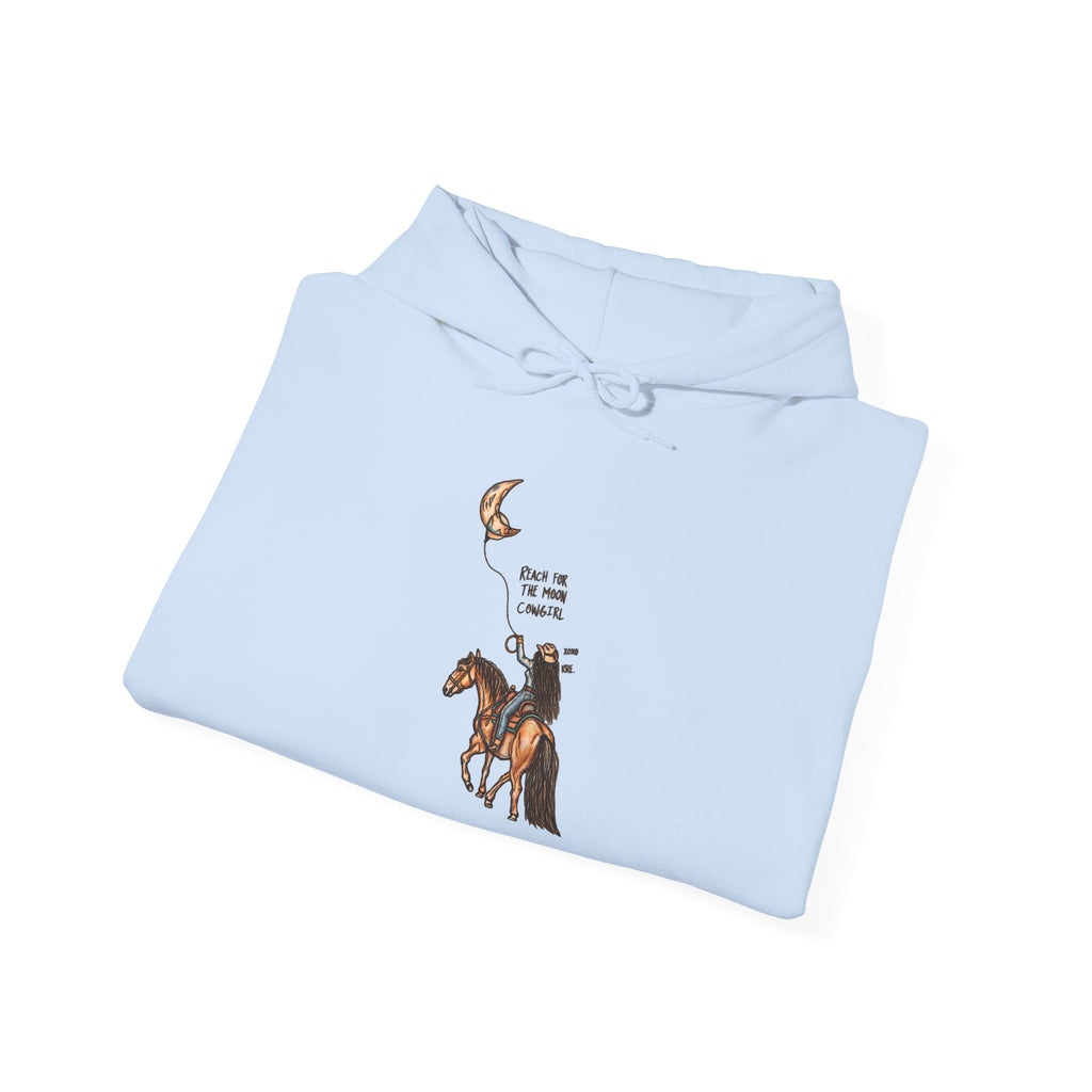 Reach for the moon cowgirl hoodie