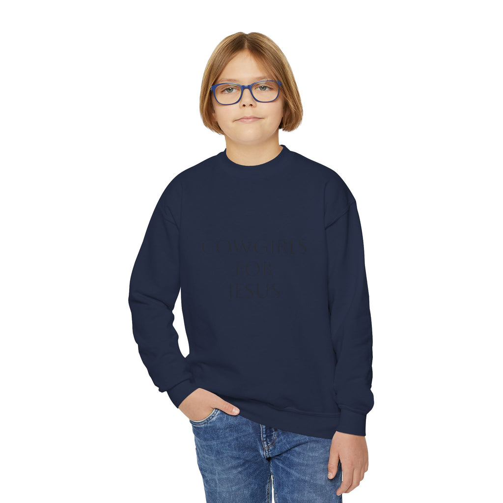 Cowgirls for Jesus Youth Crewneck Sweatshirt