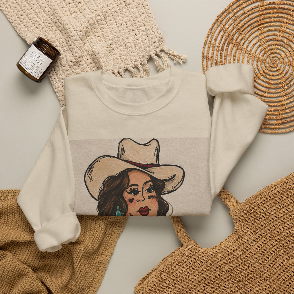 Rodeo rose crewneck