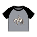 Be fearless raglan baby tee