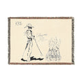 Cowboy bible verse Woven Blanket
