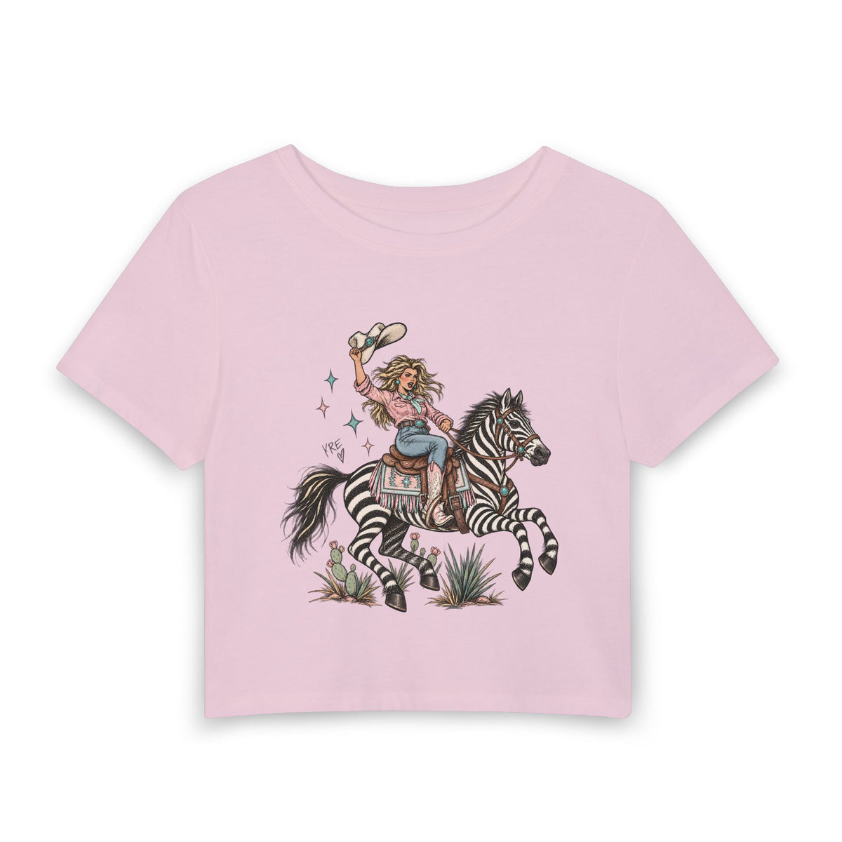 Zebra dessert woman’s baby tee