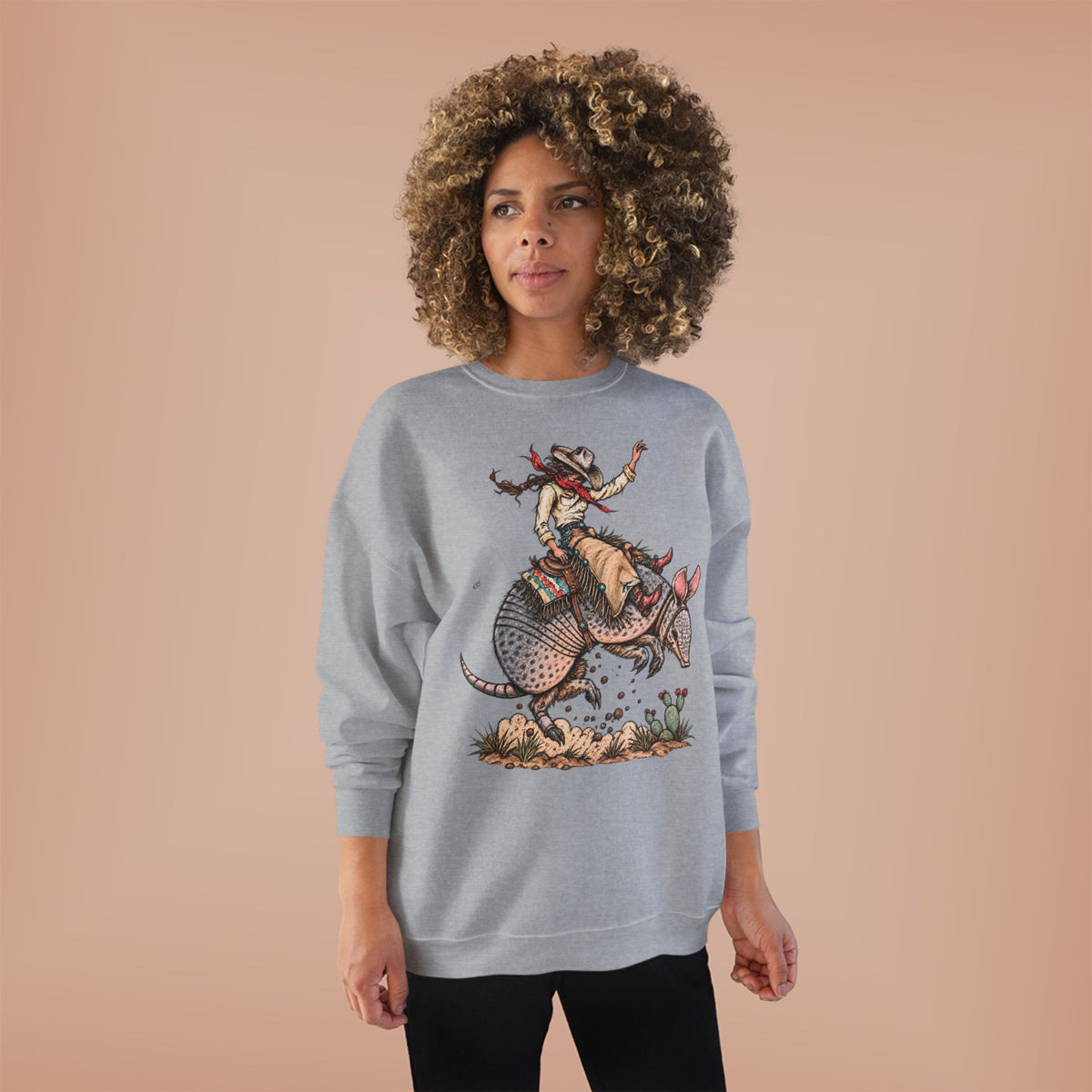 Buckin dillo crewneck