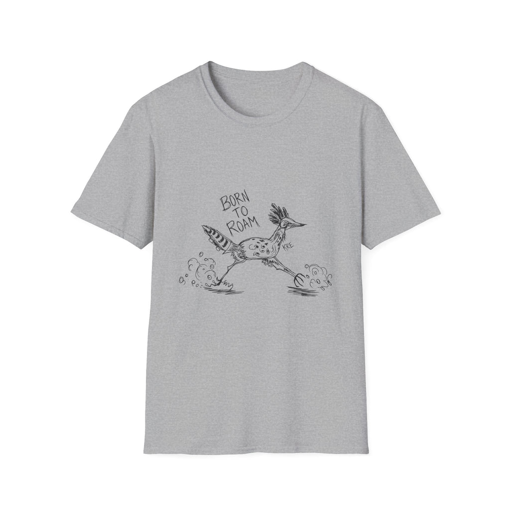 Born to roam roadrunner T-shirt with no color