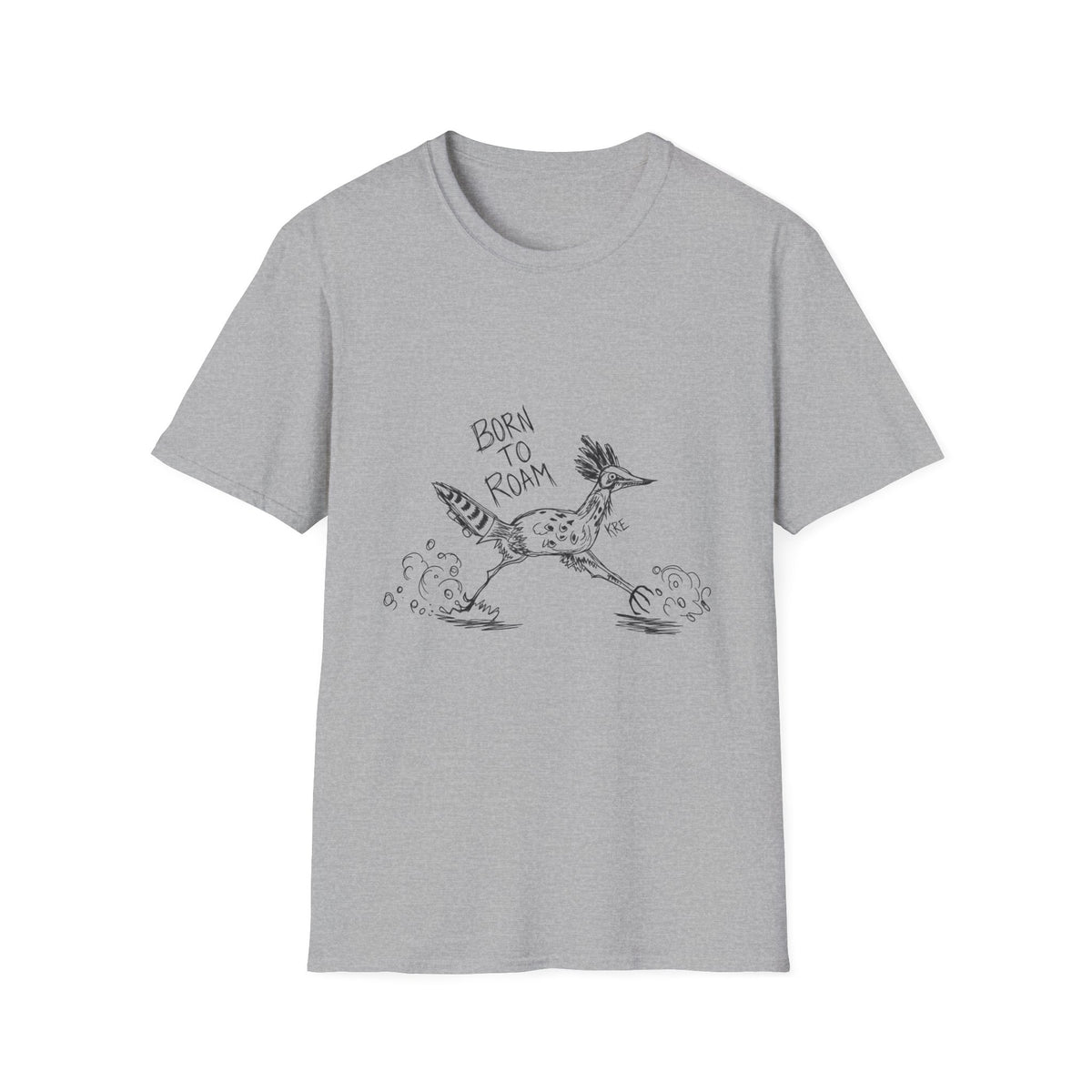 Born to roam roadrunner T-shirt with no color