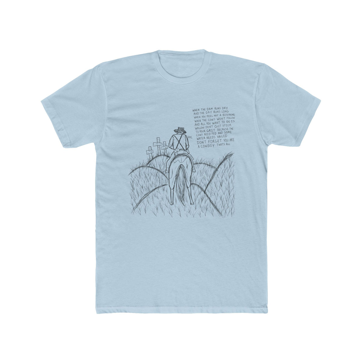 Cowboy that’s all poem T-shirt