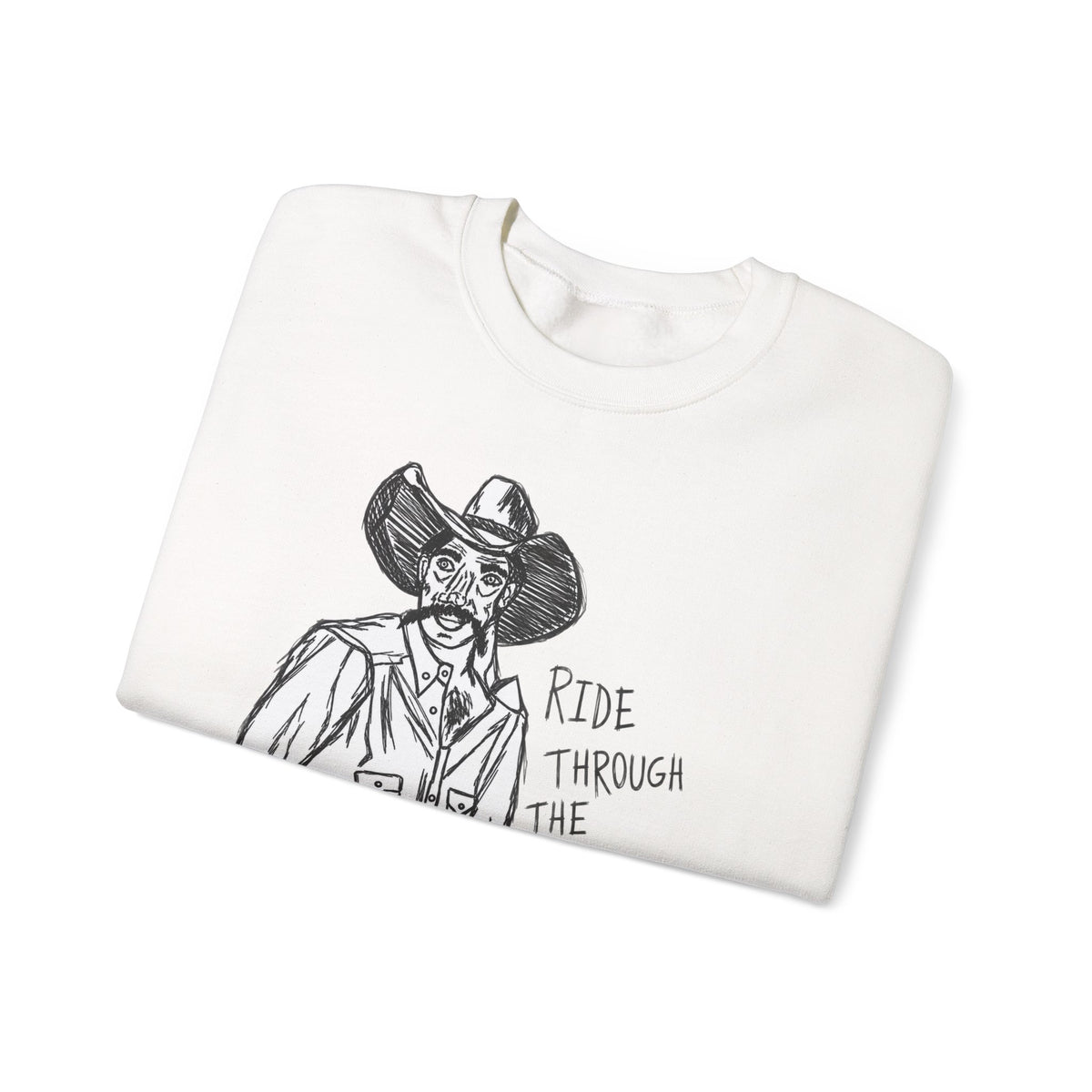 Ride through the hard days suicide prevention crewneck