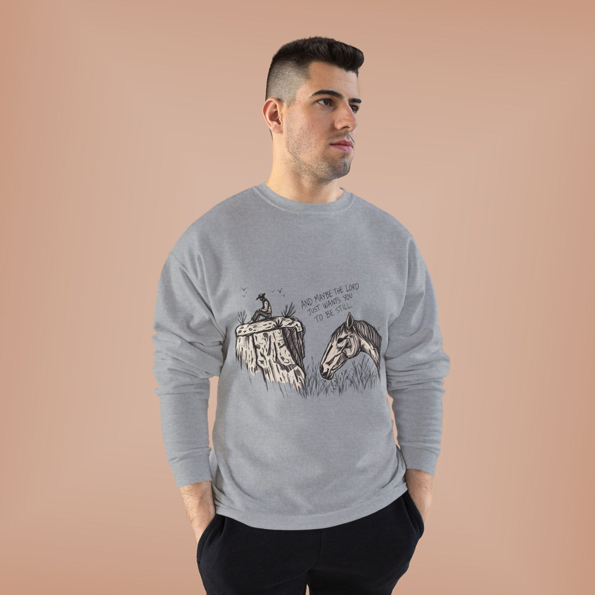 In the stillness crewneck