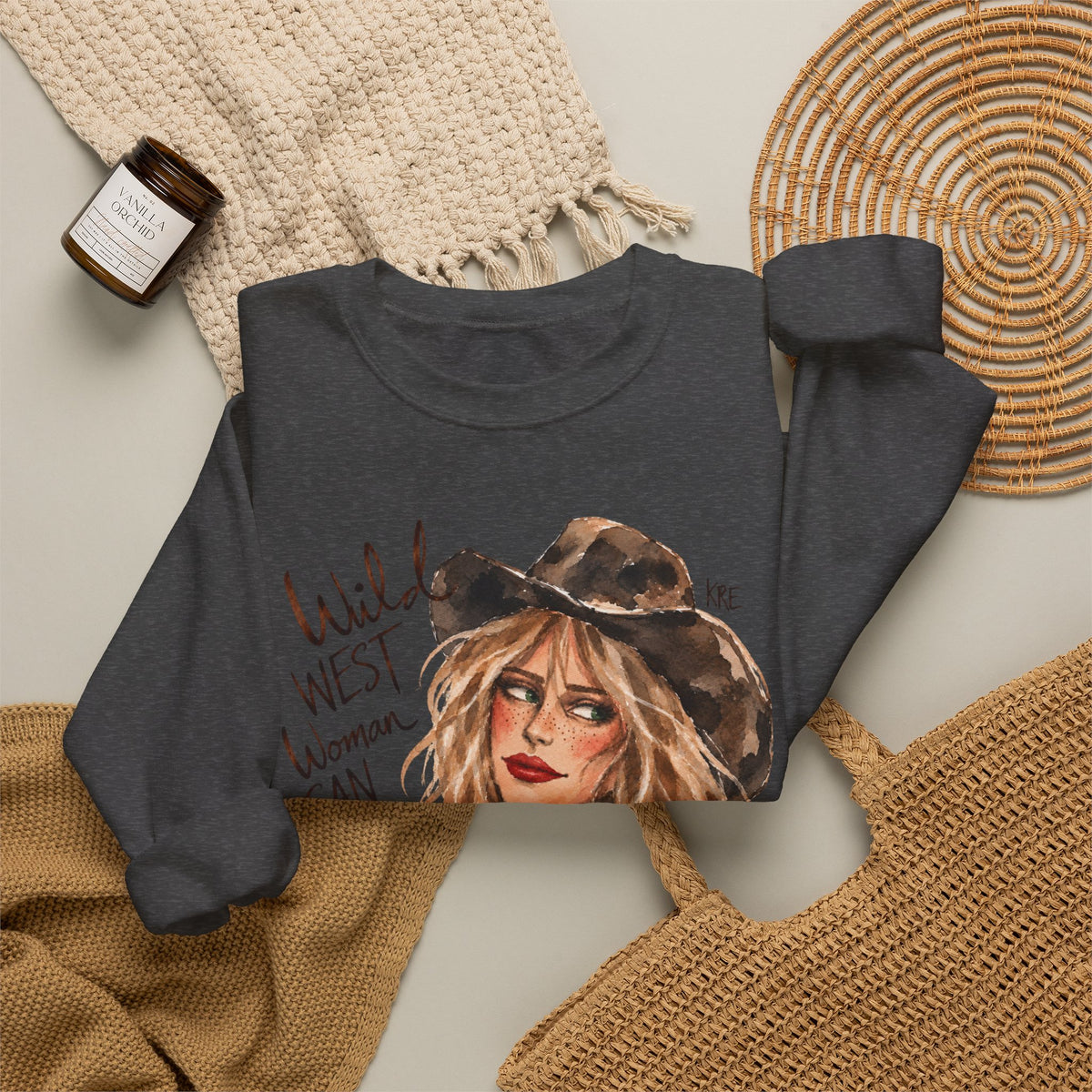 Wild West woman can not be tamed crewneck