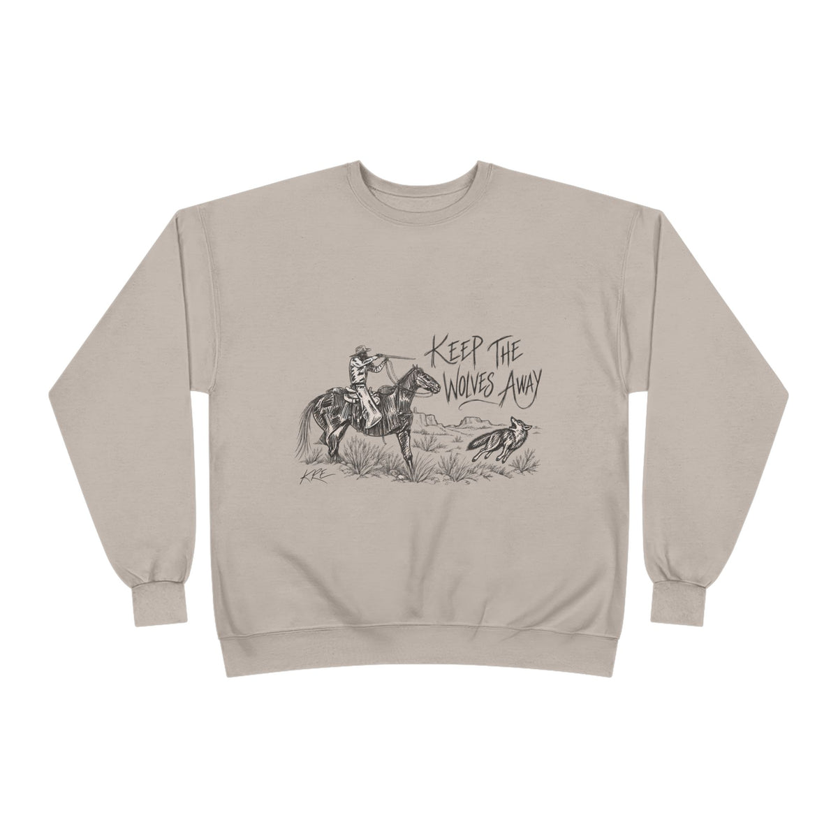 Keep the wolves away crewneck