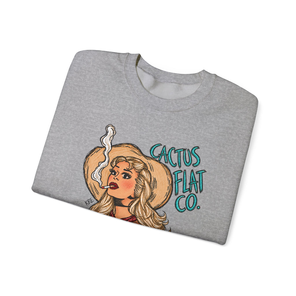 Cactus Flat Lady- Crewneck