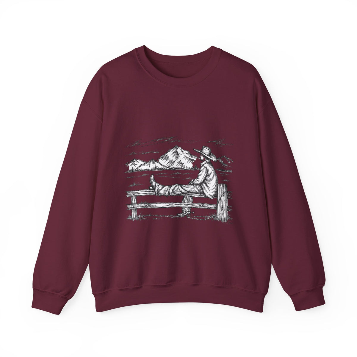 Western solitude crewneck