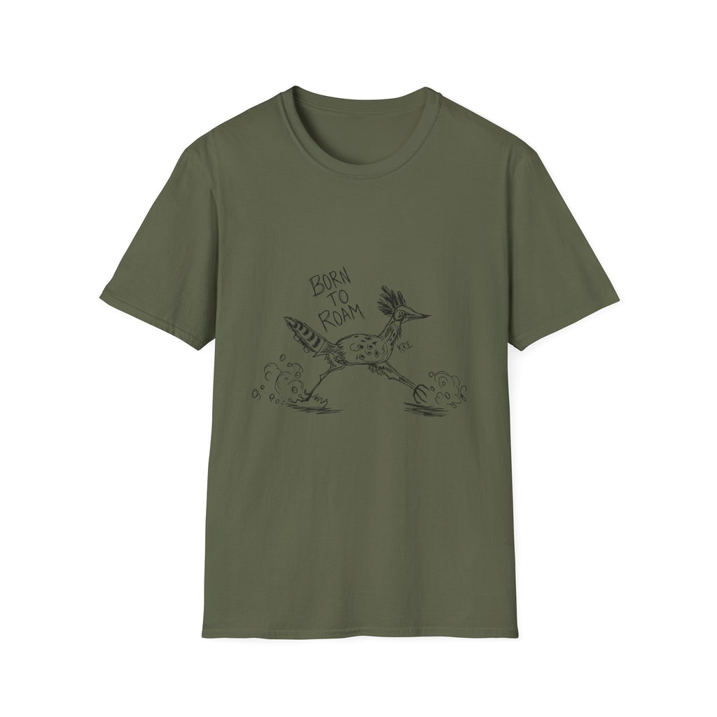 Born to roam roadrunner T-shirt with no color