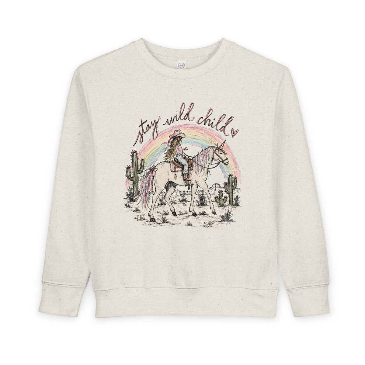 Stay wild child toddler crewneck