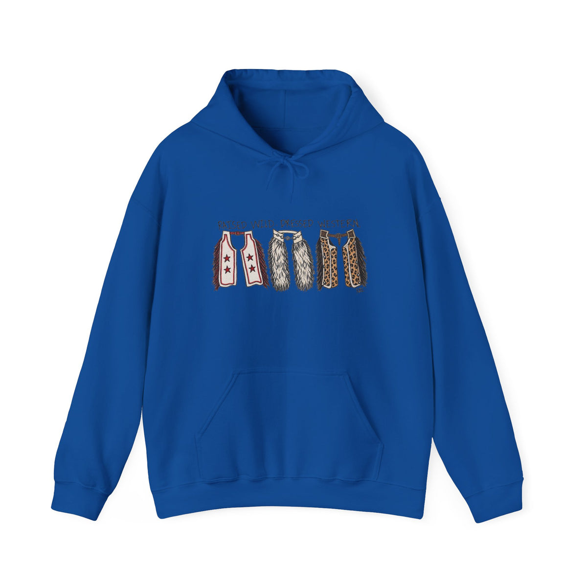 Raised wild dressed western Hooded Sweatshirt